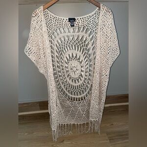 Rue21 open front crochet cardigan